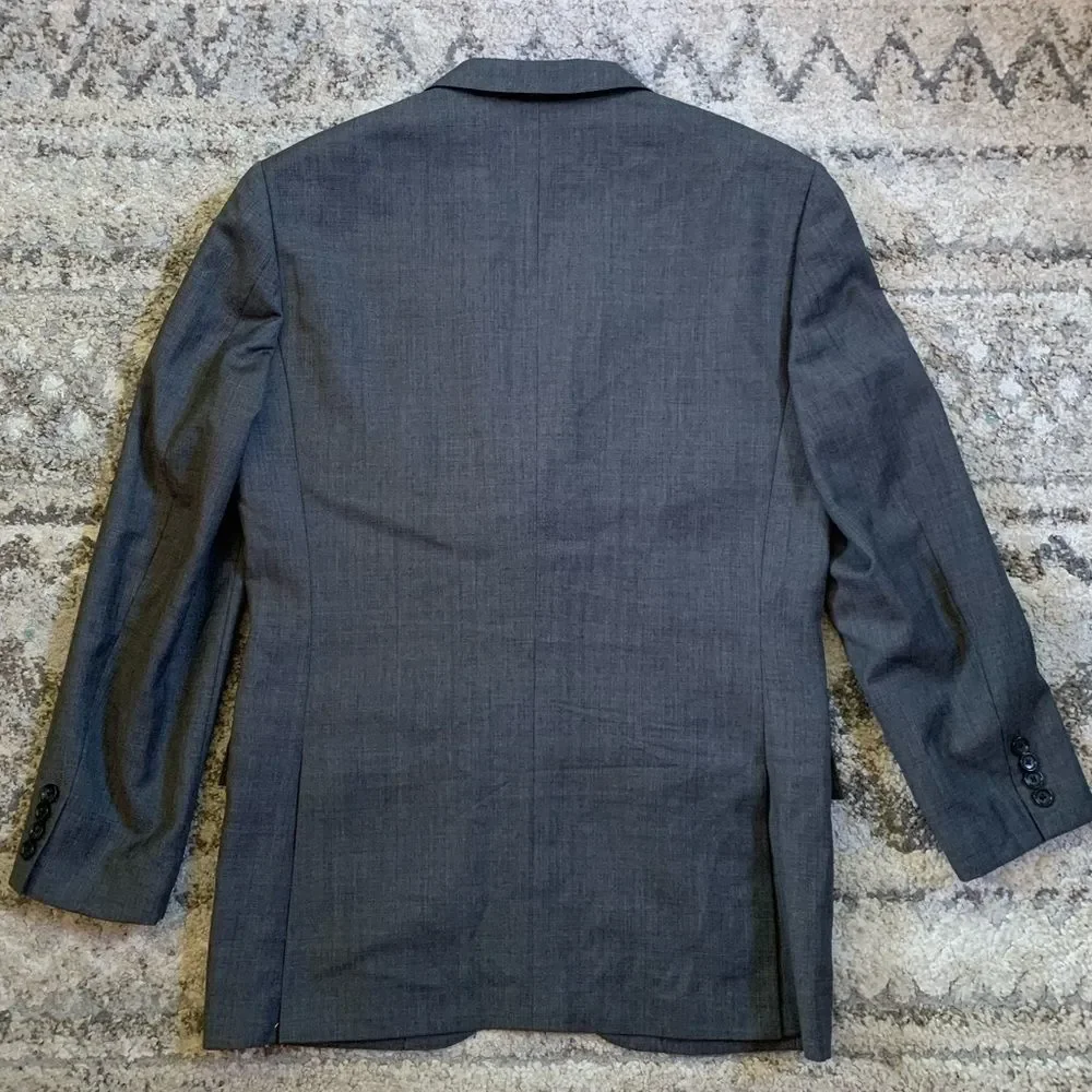 J. Crew x Tallegno 1900 Ludlow Gray Italian Wool Blazer 38R